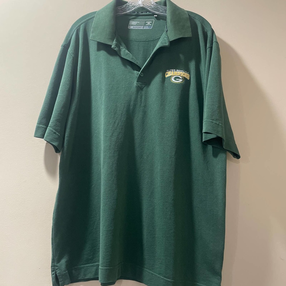 Cutter & Buck Green Bay Packers Super Bowl XLV Championship Shirt  Men's Sz XL